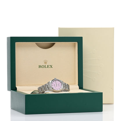 Rolex Stainless Steel 31mm Oyster Perpetual Watch Candy Pink 277200 5 of 5