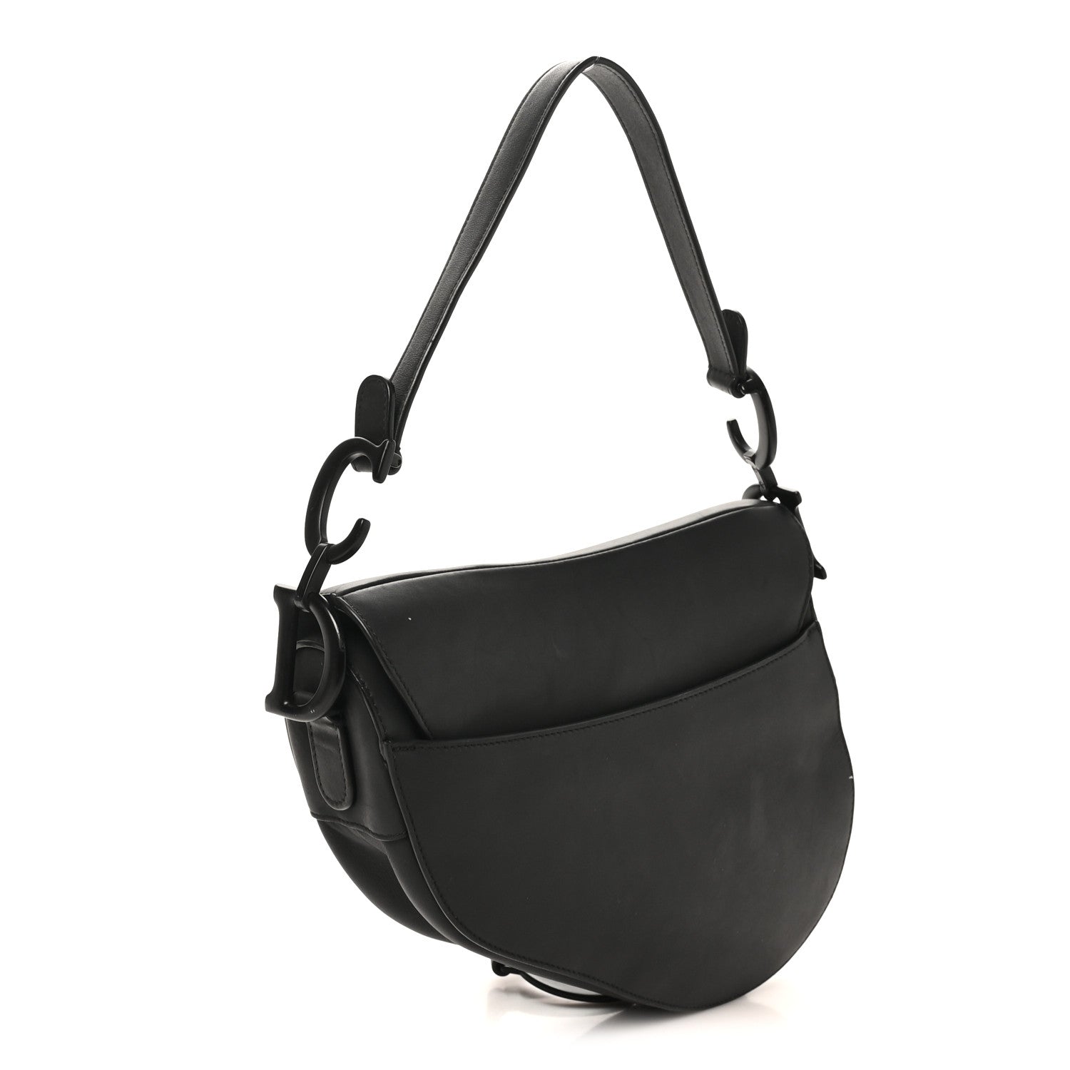 Christian Dior Ultra Matte Calfskin Saddle Bag Black 3 of 10