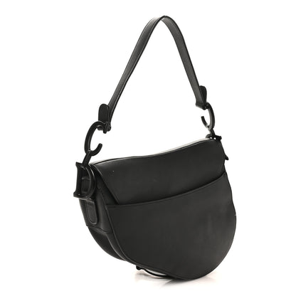 Christian Dior Ultra Matte Calfskin Saddle Bag Black 3 of 10