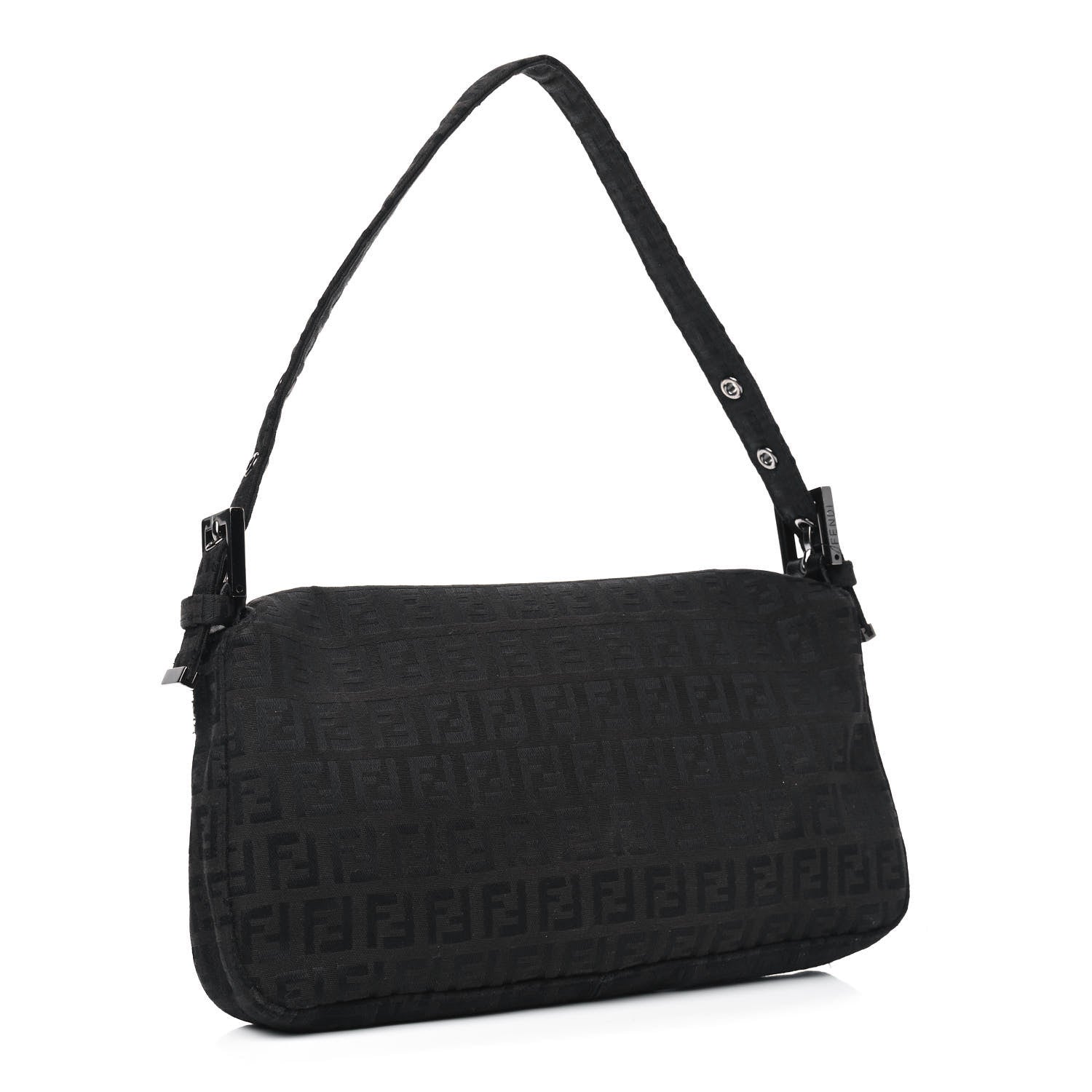 Fendi Zucchino Baguette Black 2 of 7
