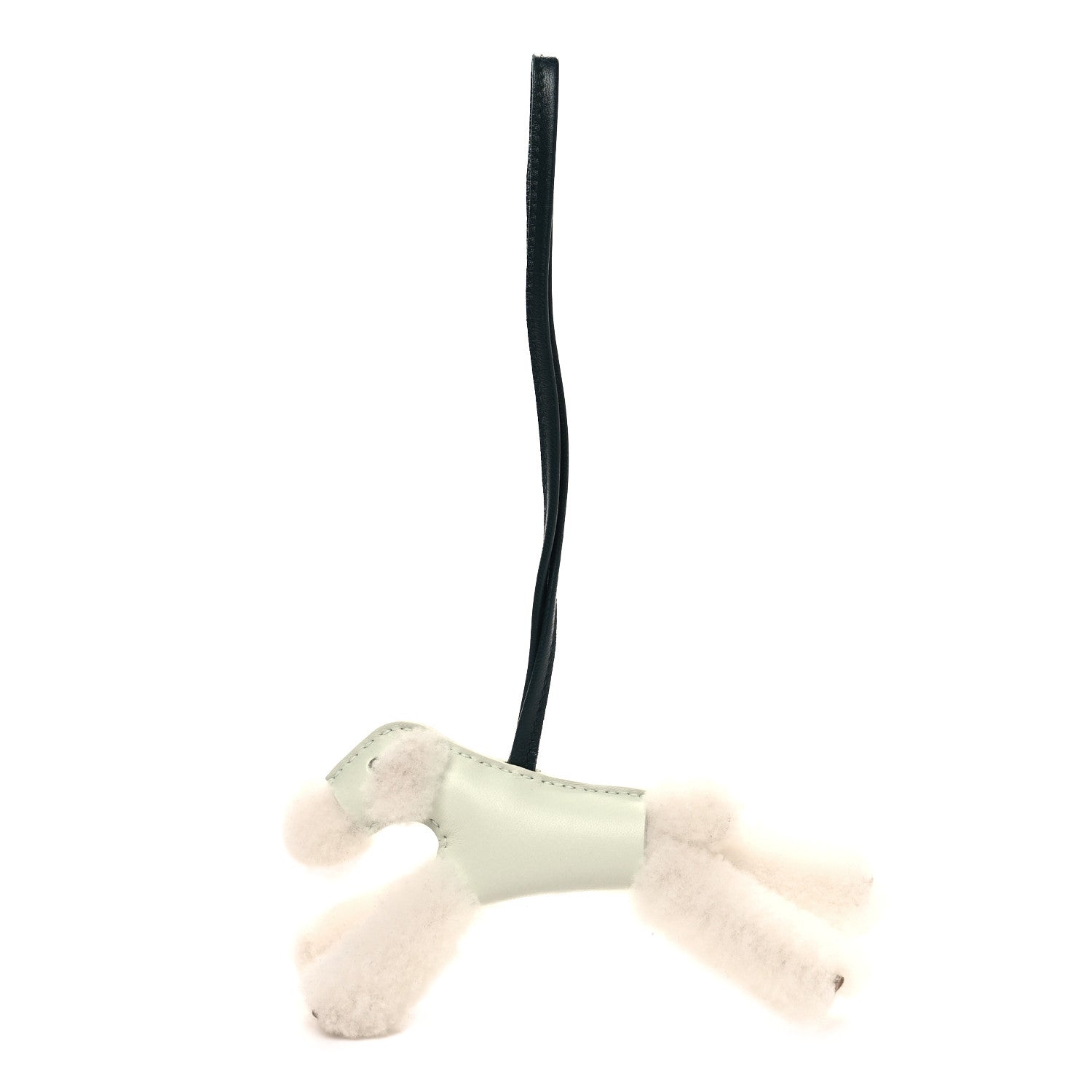 Hermes Milo Lambskin Shearling Budy Charm Vert Fizz 2 of 8