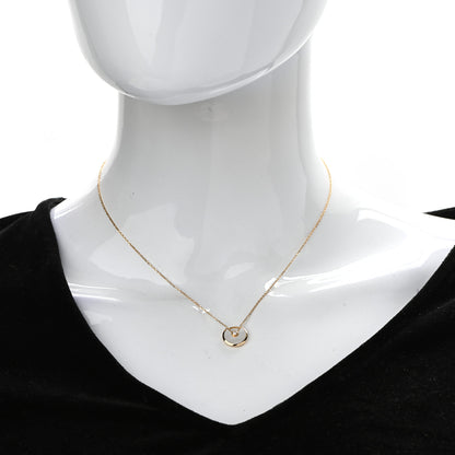 Cartier 18K Yellow Gold Diamond Mother of Pearl XS Amulette de Cartier Pendant Necklace 2 of 5