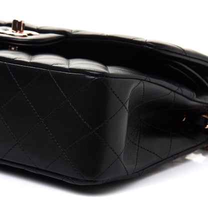 Chanel Lambskin Quilted Small Double Flap Black 10 of 11