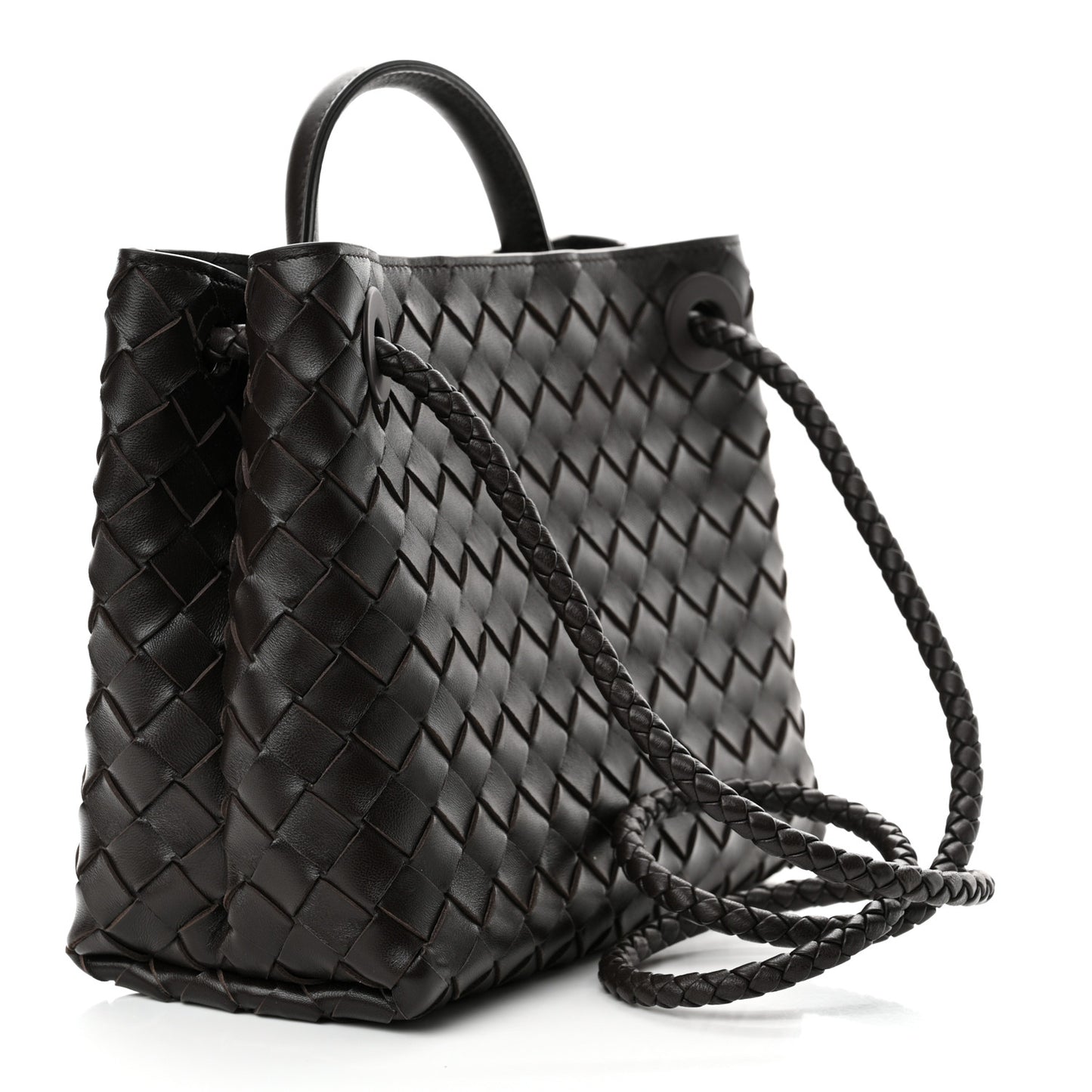 Nappa Intrecciato Small Andiamo Shoulder Bag Fondant