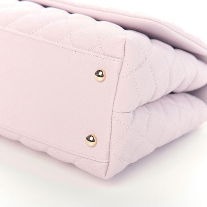 Chanel Caviar Quilted Small Coco Handle Flap Lilas Lilac 10 of 12