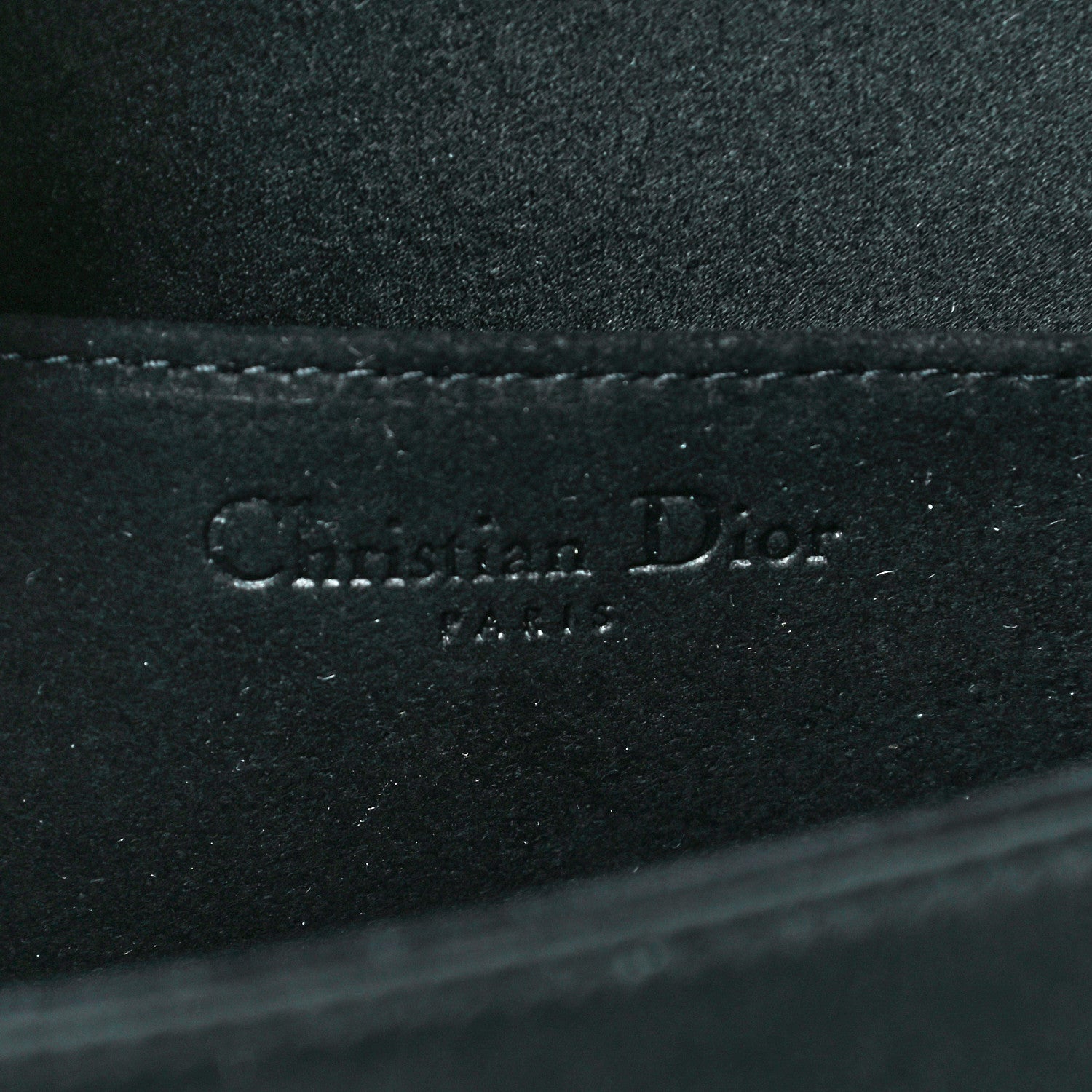 Christian Dior Satin Cannage Lady Dior Clutch Black 9 of 13