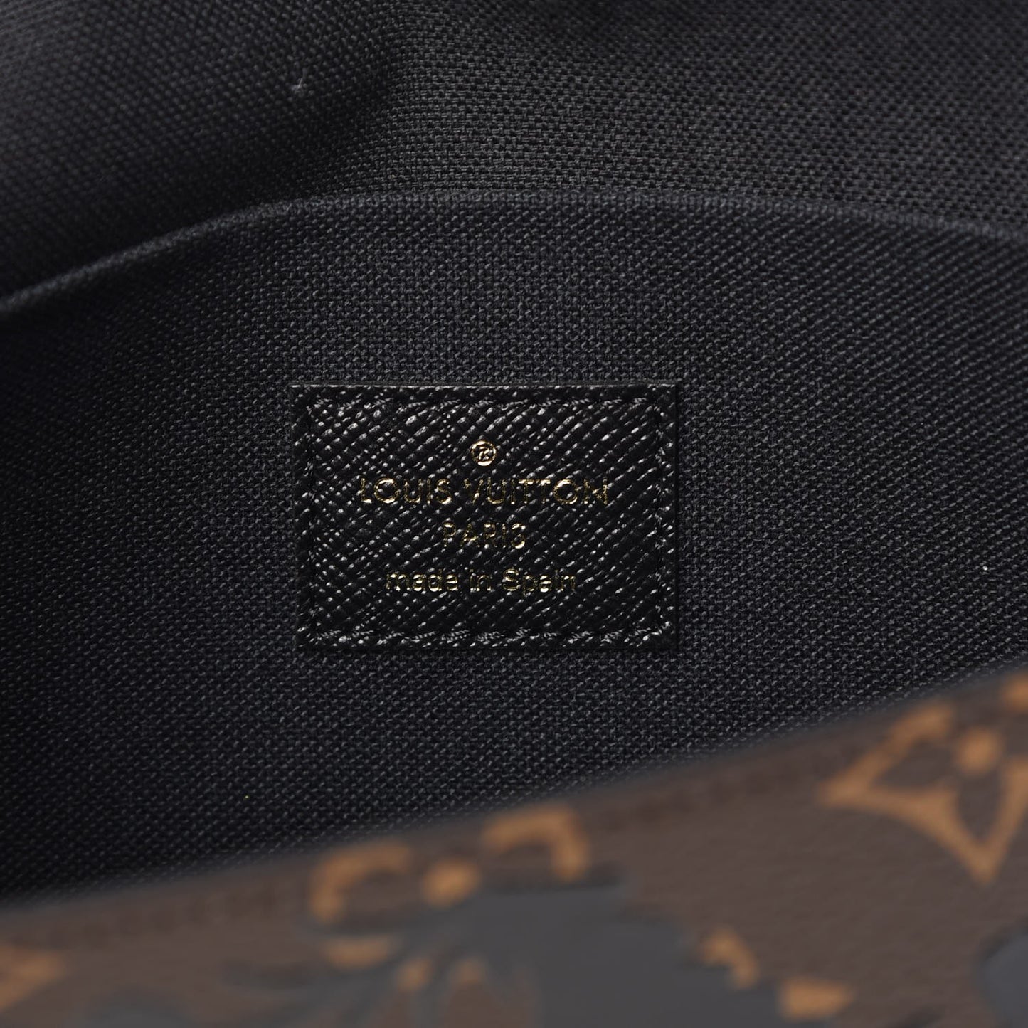 Monogram Blossom Pochette Felicie Chain Wallet Black