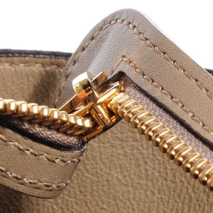 Celine Calfskin Suede Whipsnake Medium Trapeze Black Dune 7 of 9
