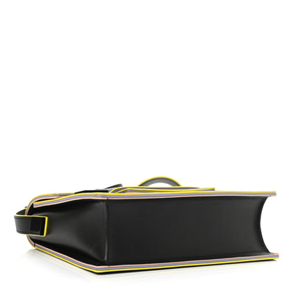 Delvaux Supple Calfskin Madame Ruban Shoulder Bag Black Rainbow 4 of 10