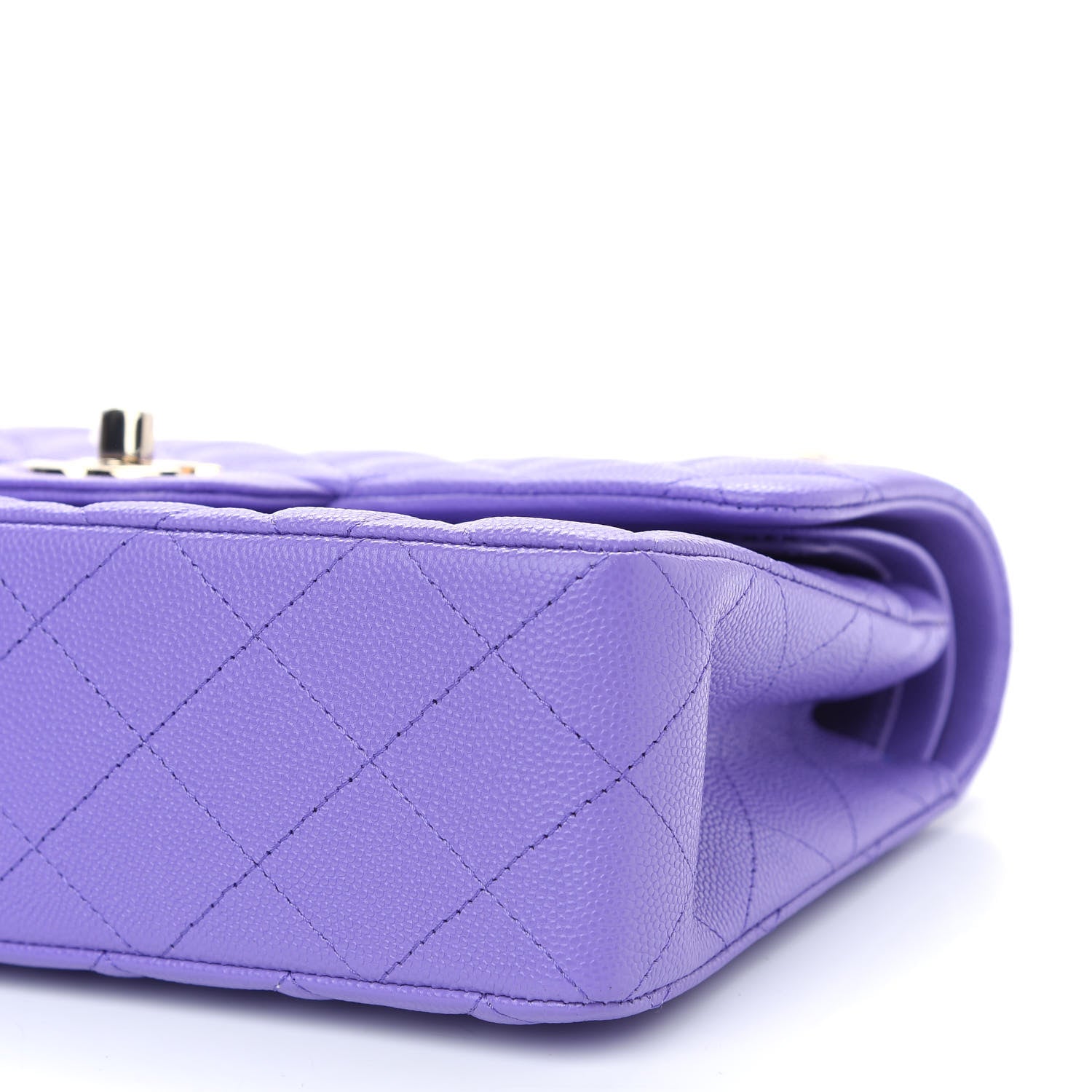 Chanel Caviar Quilted Small Double Flap Purple 9 of 9