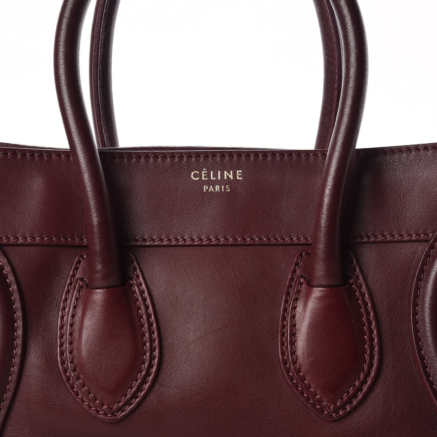 Celine Palmelato Micro Luggage Red Wood 8 of 11