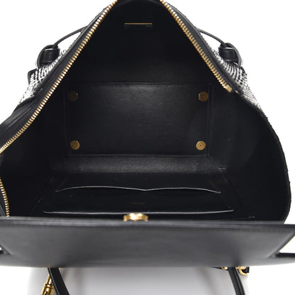 Celine Python Calfskin Mini Belt Bag Black 6 of 14