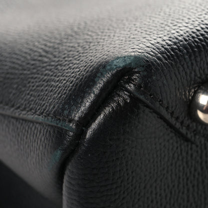 Burberry Derby Calfskin Medium Banner Tote Black 9 of 12