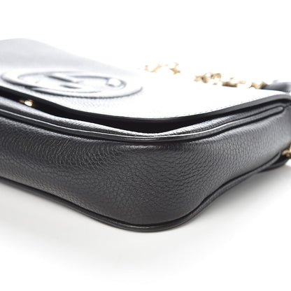 Gucci Pebbled Calfskin Medium Soho Flap Crossbody Black 6 of 9