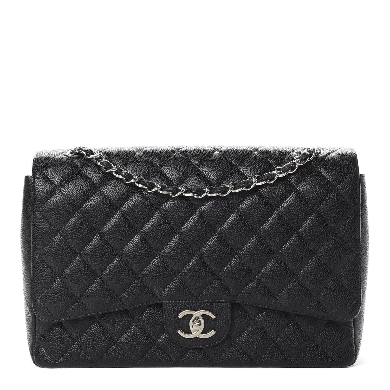 Chanel Caviar Quilted Maxi Double Flap Black 1 of 13
