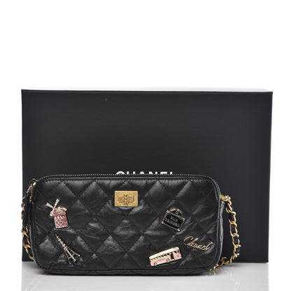 Chanel Aged Calfskin Lucky Charms 2.55 Reissue Small Clutch With Chain Black 11 of 11