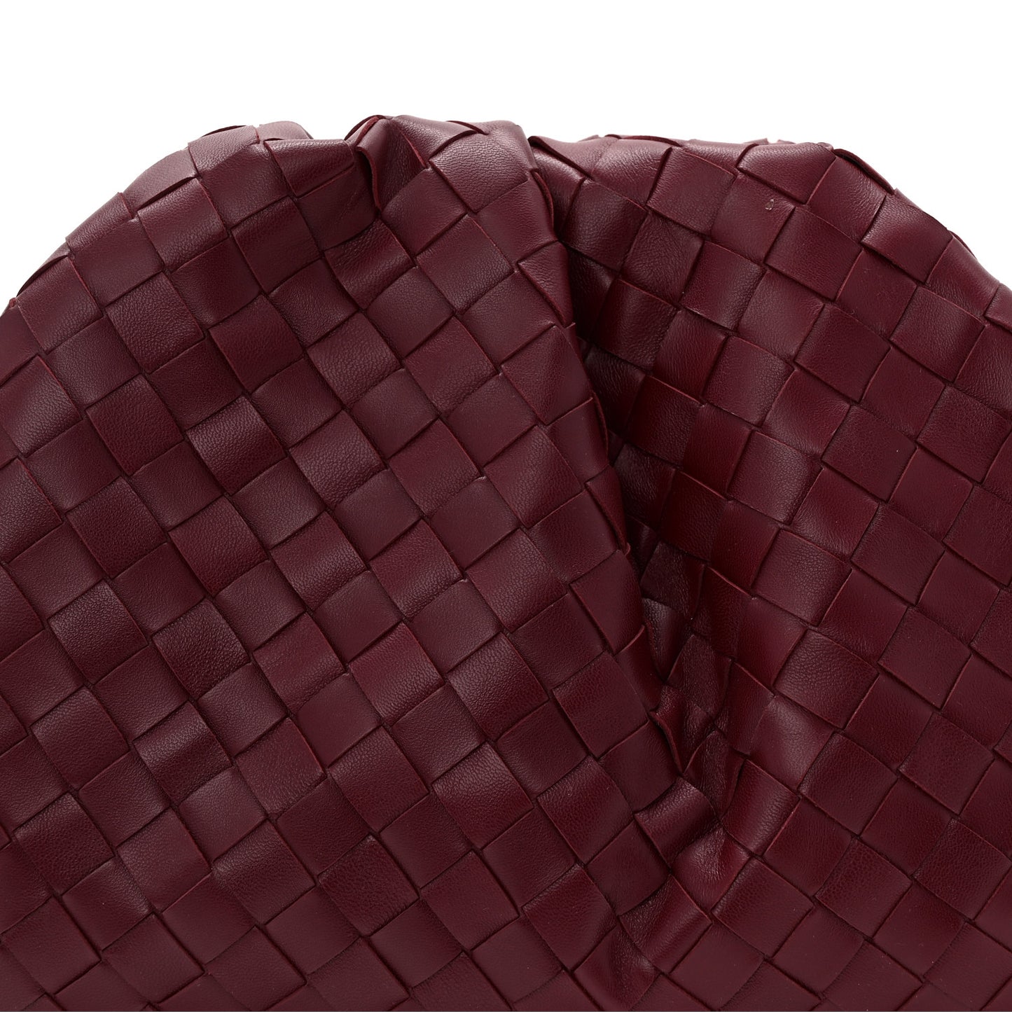 Nappa Maxi Intrecciato The Pouch Oversized Clutch Bordeaux
