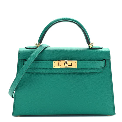 Hermes Epsom Mini Kelly Sellier 20 Vert Jade 1 of 11