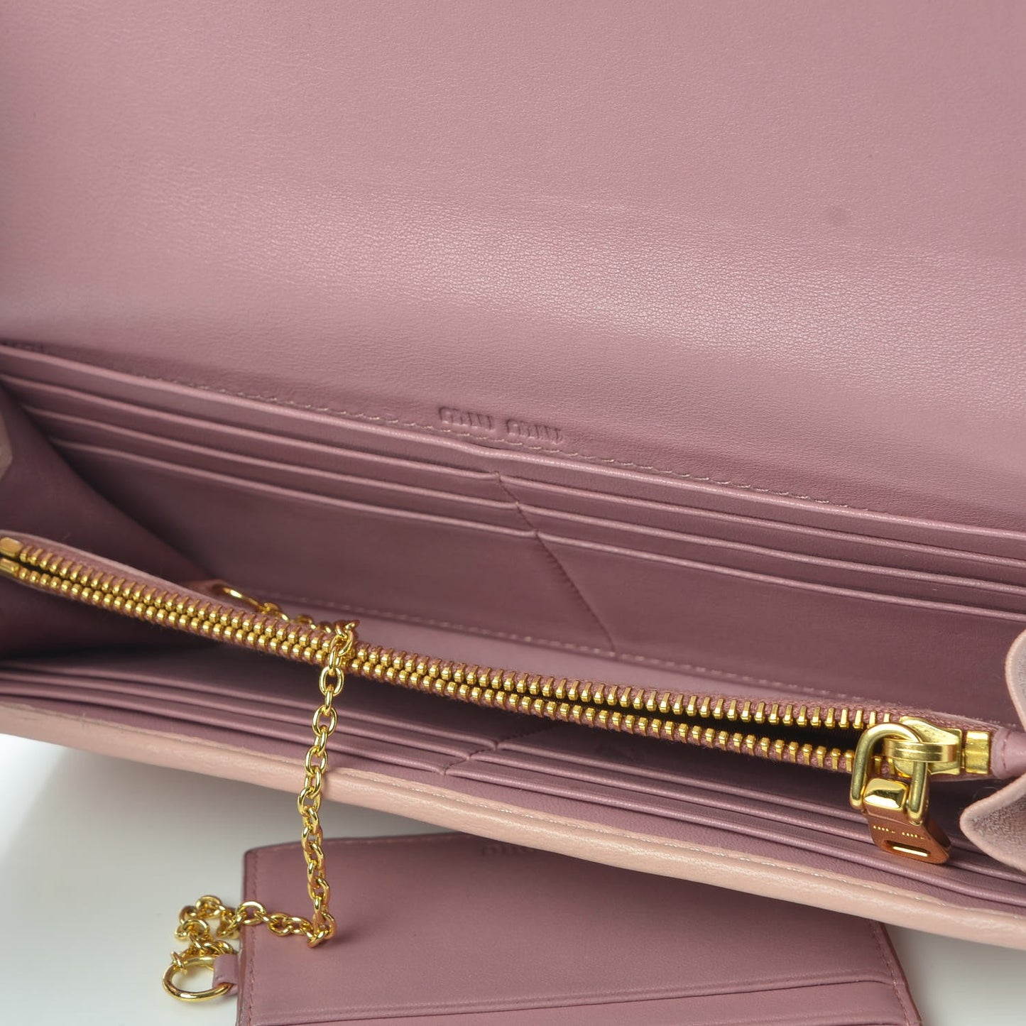 Nappa Matelasse Bicolor Wallet Loto Orchidea