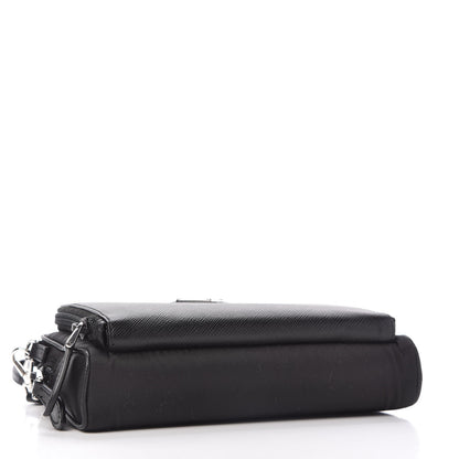 Prada Saffiano Tessuto Nylon Vela Mini Crossbody Bag Black 4 of 10