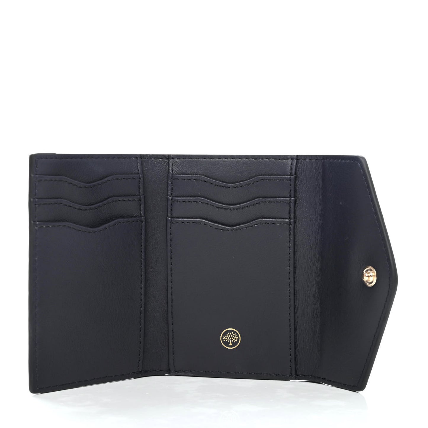 Heavy Grain Folded Multi Card Case Wallet Chestnut