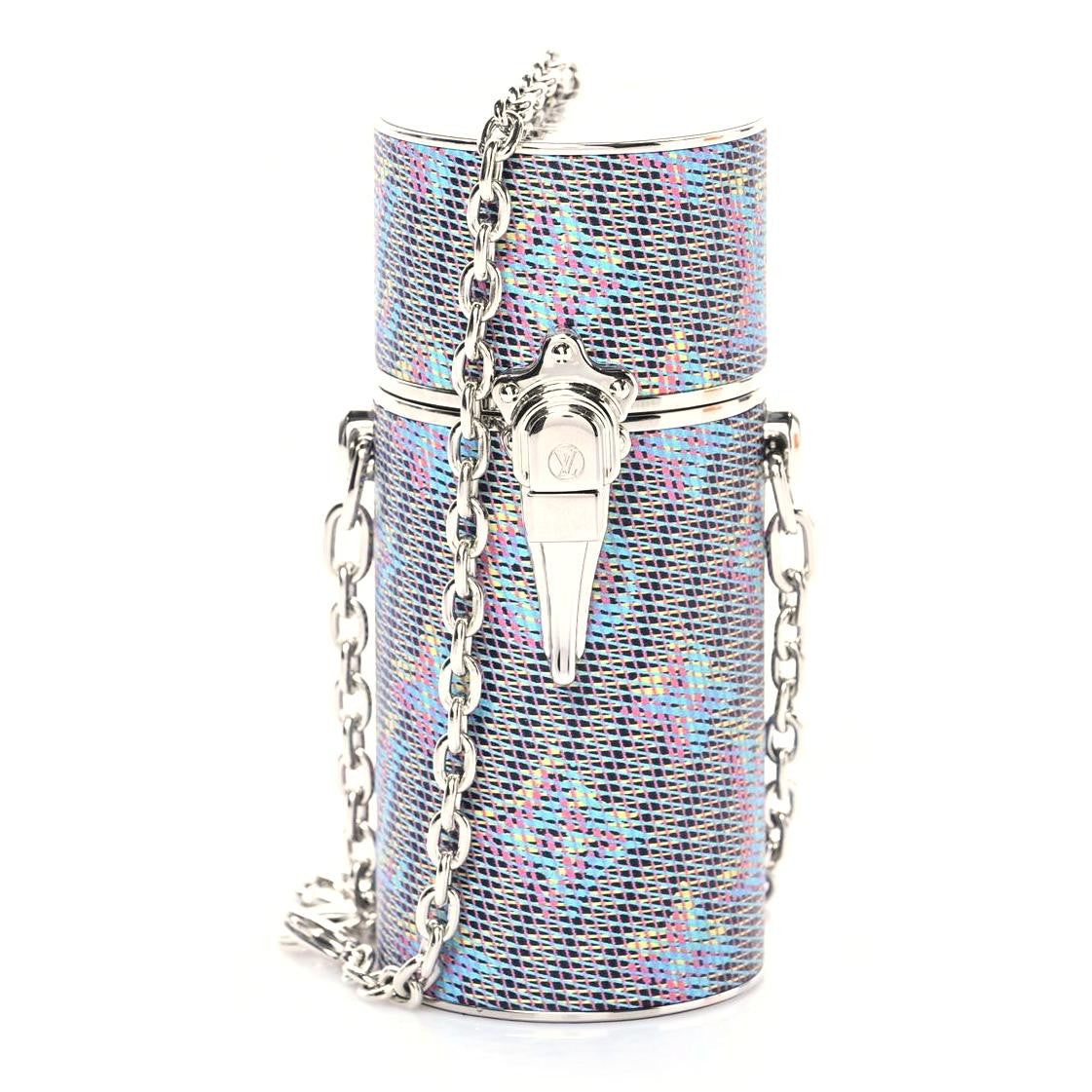 Louis Vuitton Monogram LV Pop Chain Lipstick Case Blue 1 of 9