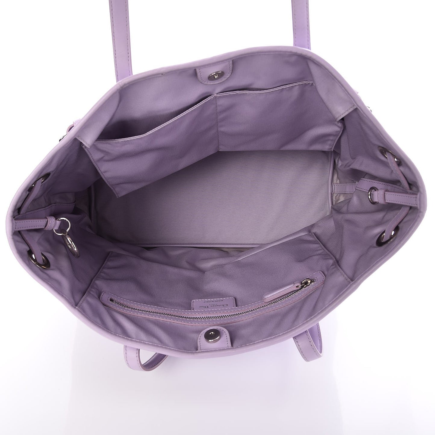 Coated Canvas Cannage Medium Panarea Tote Lilac