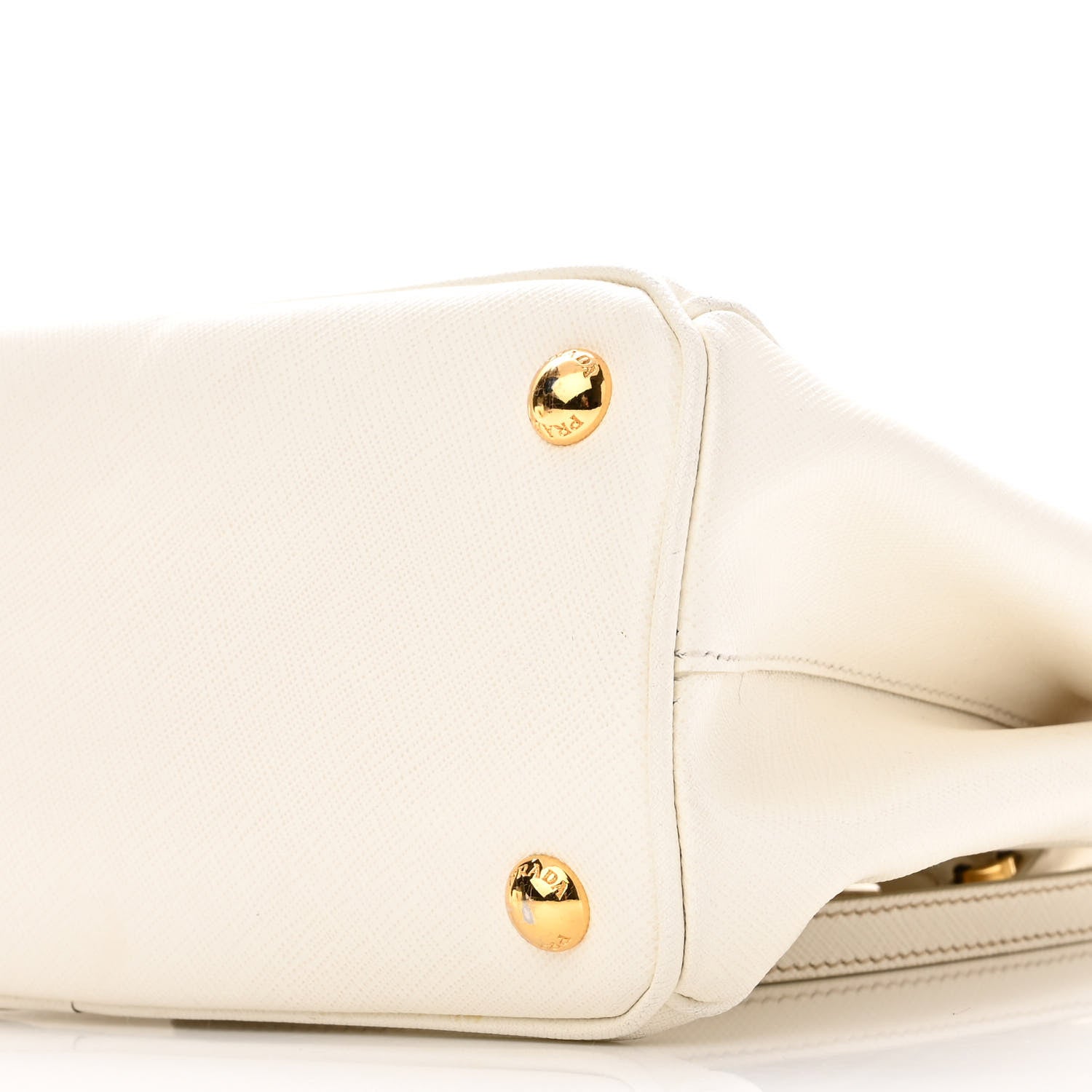 Prada Saffiano Small Galleria Double Zip Tote Talco 9 of 9