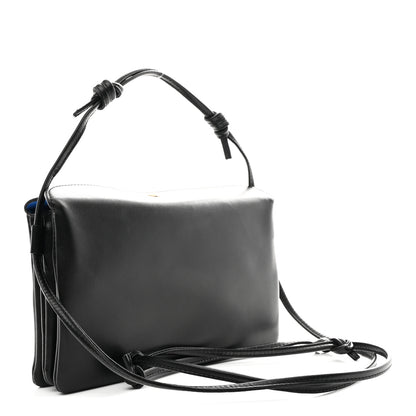 Celine Smooth Lambskin Trio Flap Crossbody Bag Black 3 of 11