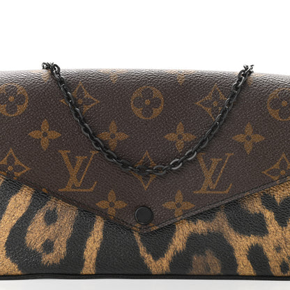 Louis Vuitton Monogram Animal Print Pochette Felicie Chain Wallet 7 of 12