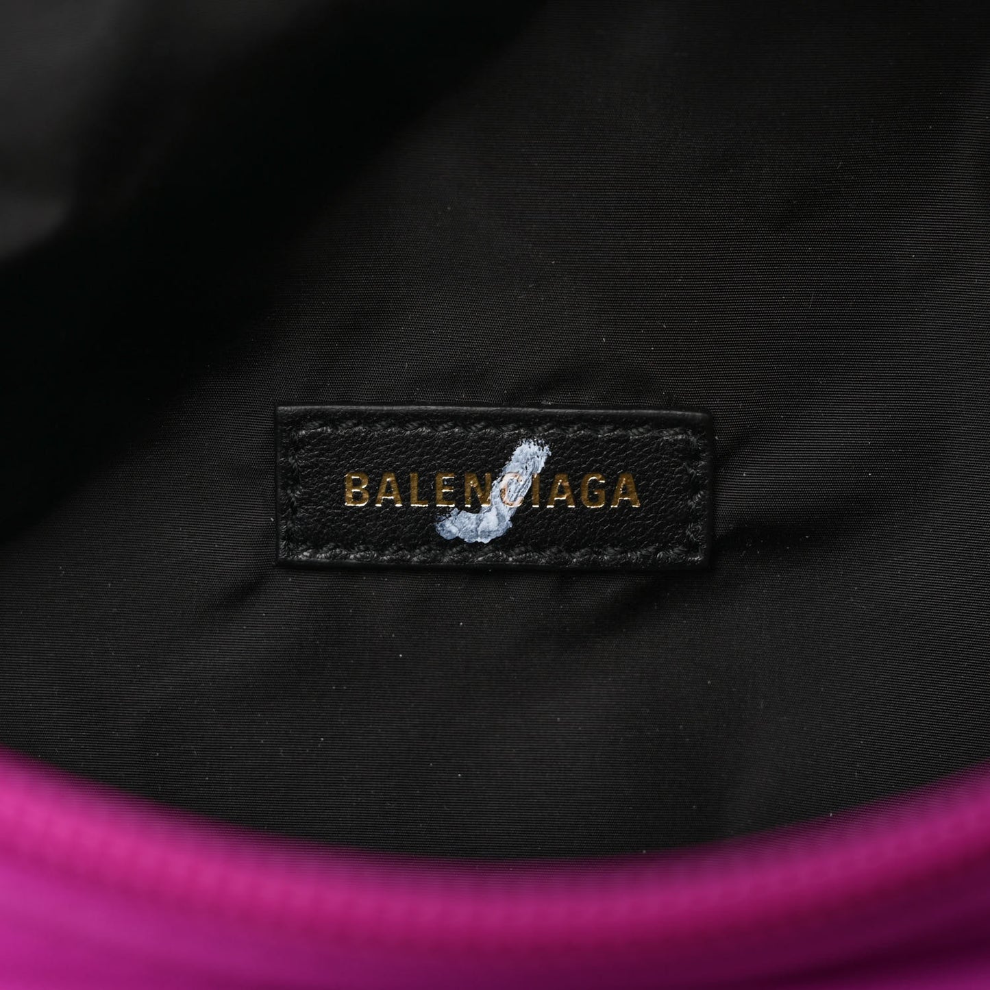 Sport Nylon Logo Embroidered Small Wheel Beltpack Fuchsia Black