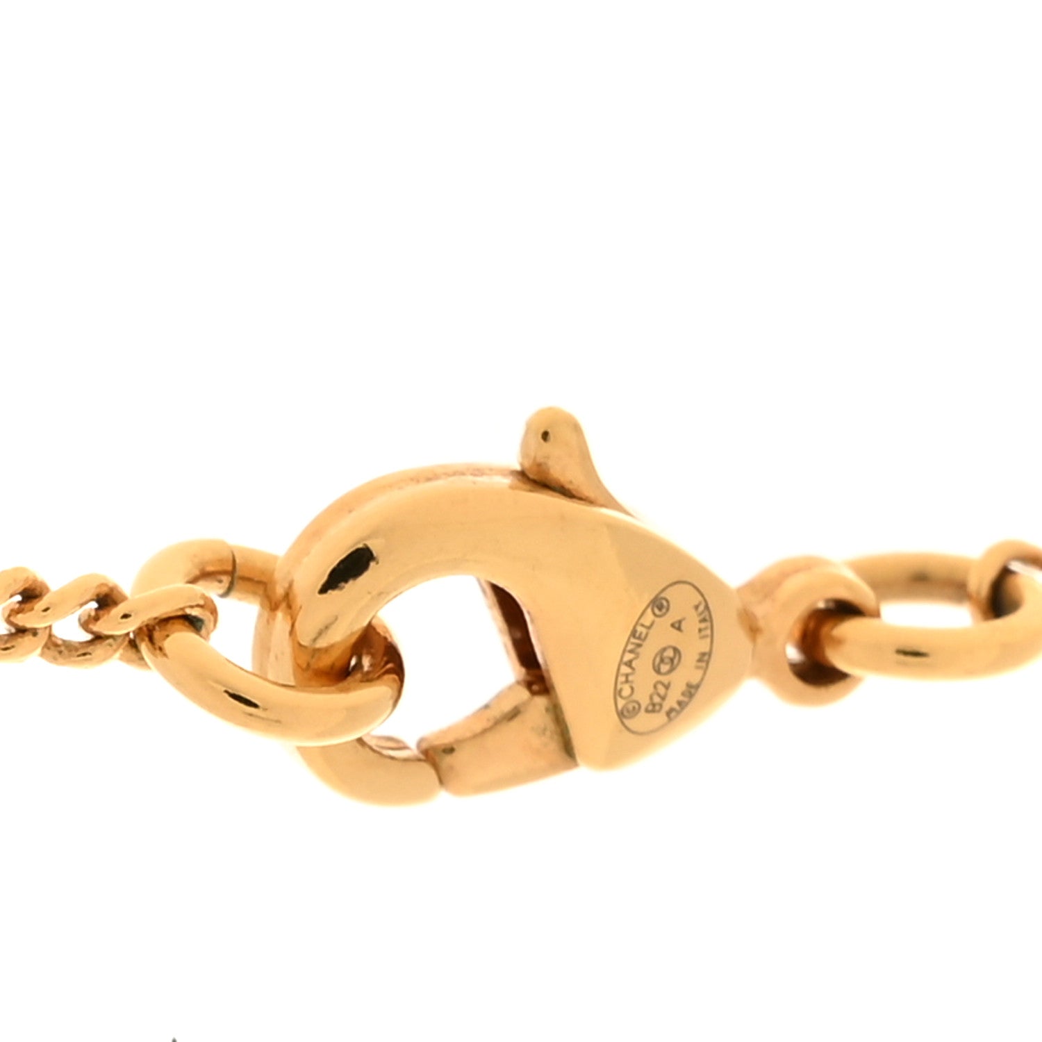 Chanel Metal CC Rue Cambon Necklace Gold 4 of 5