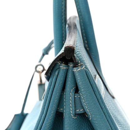 Hermes Togo Birkin 30 Blue Jean 15 of 22