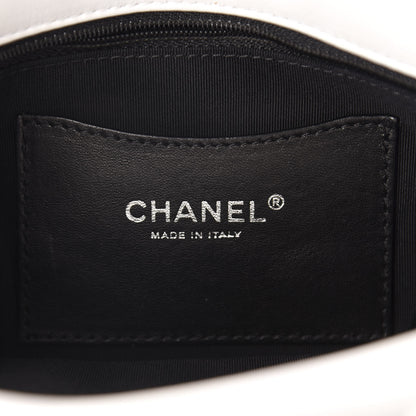 Chanel Patent Hand Embroidered Medium Just Mademoiselle White 8 of 12