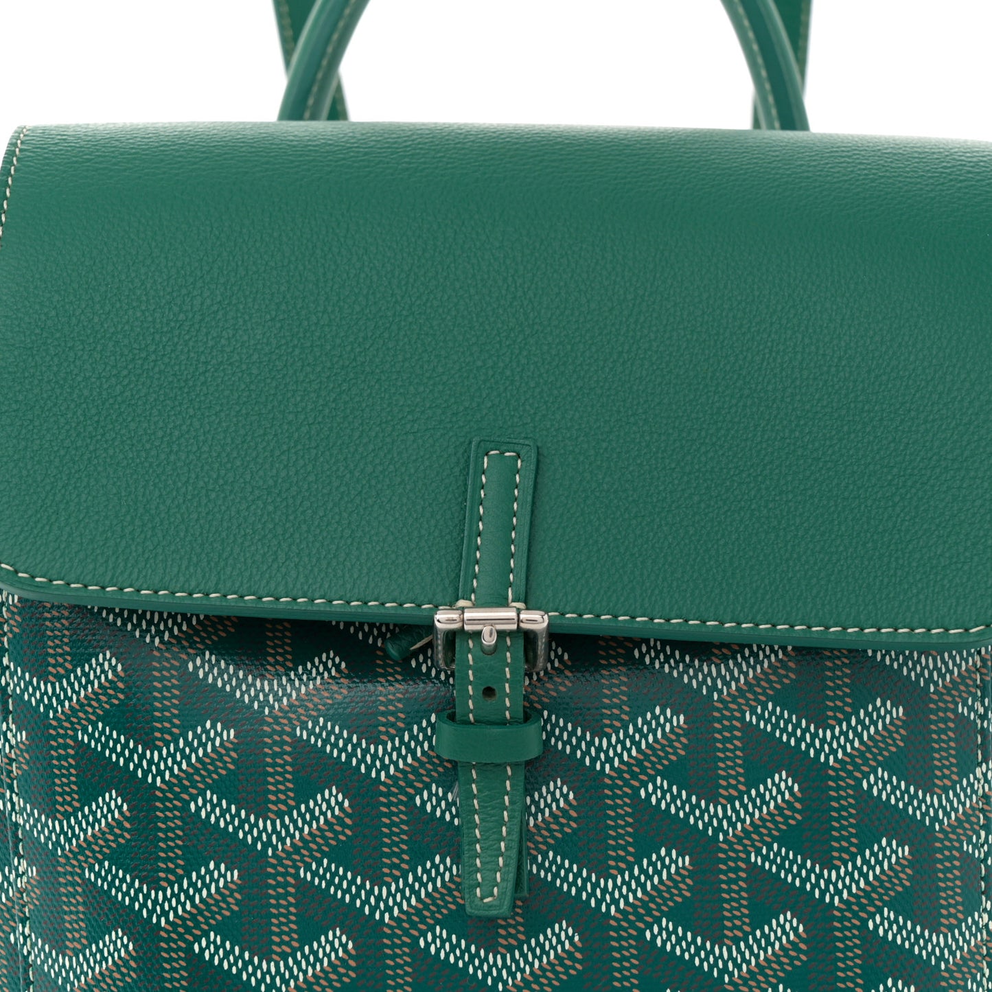 Goyardine Calfskin Mini Alpin Backpack Green