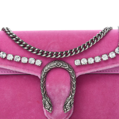 Gucci Velvet Crystal Super Mini Dionysus Shoulder Bag Malva 11 of 11