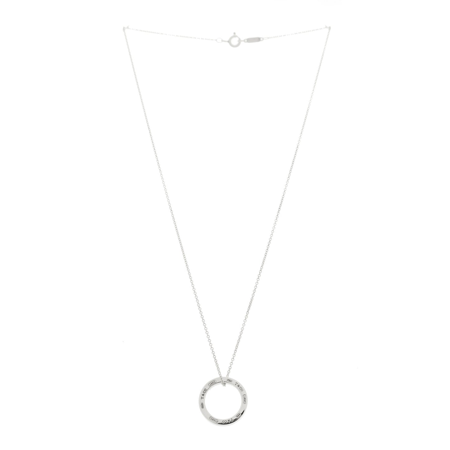 Sterling Silver 1837 Circle Pendant Necklace