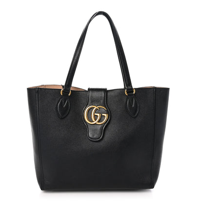 Gucci New Sakai Calfskin Lux Small Dahlia Tote Black 1 of 11