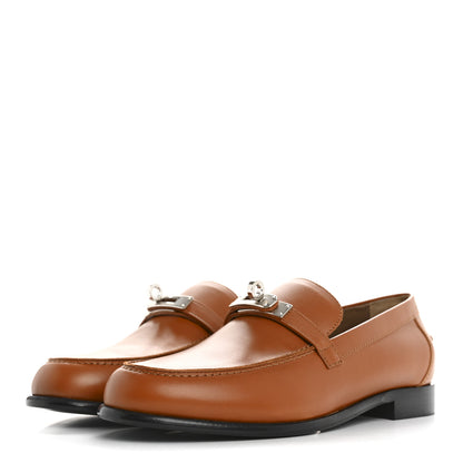 Hermes Calfskin Womens Destin Loafer 38 Naturel 4 of 10