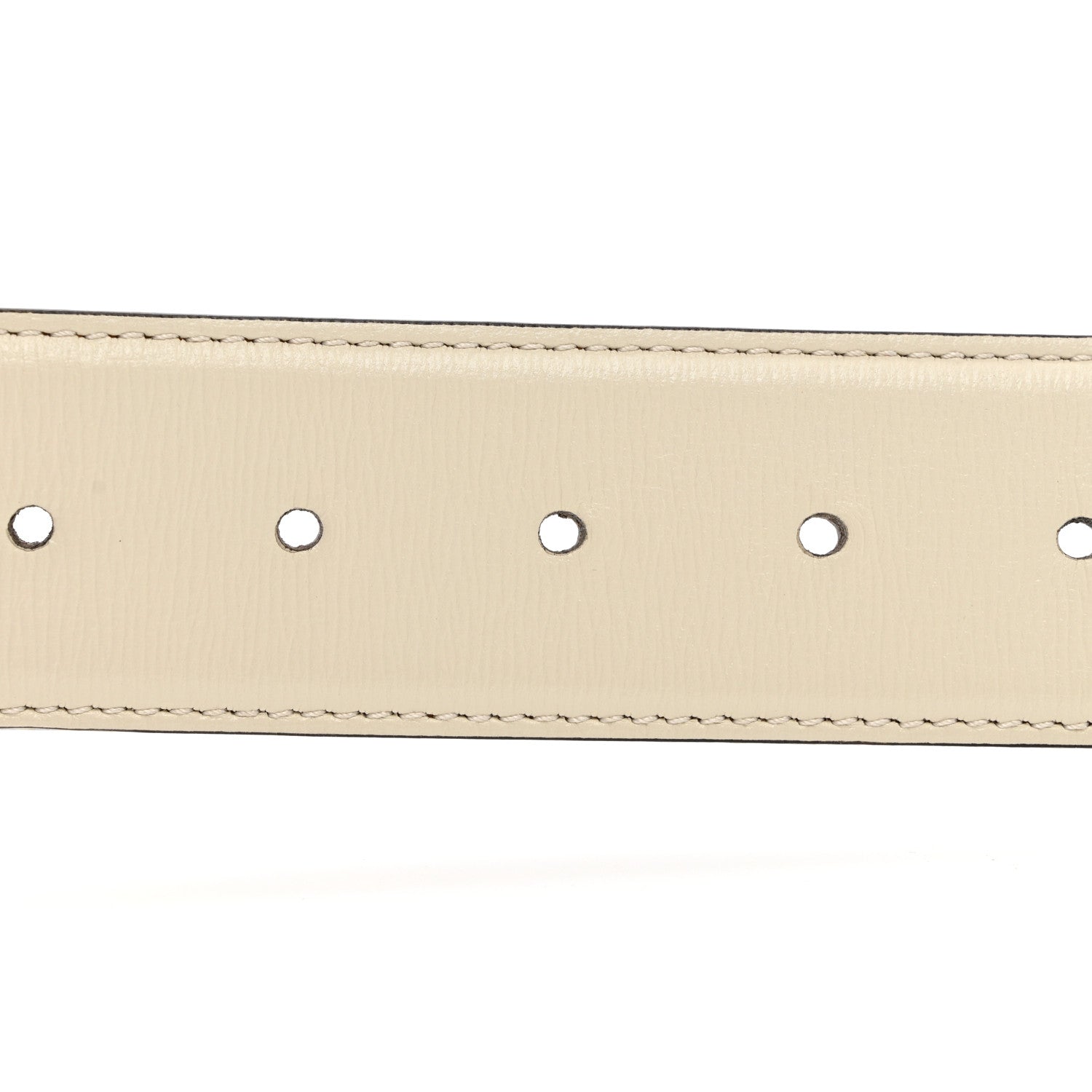 Gucci Azalea Calfskin Enamel Monochrome Double G 40mm Belt 95 38 Mystic White 5 of 6