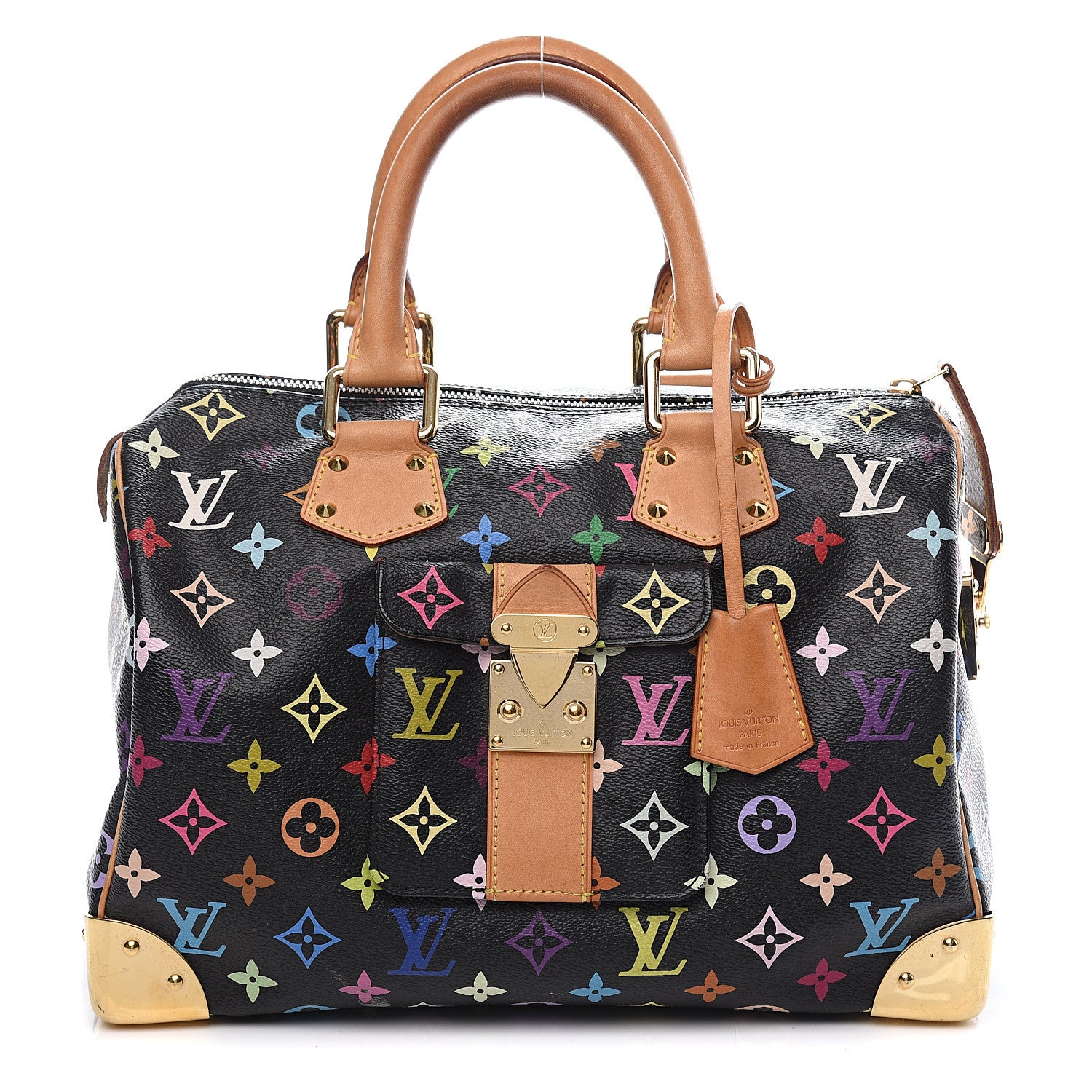 Louis Vuitton Monogram Multicolor Speedy 30 Black 1 of 17