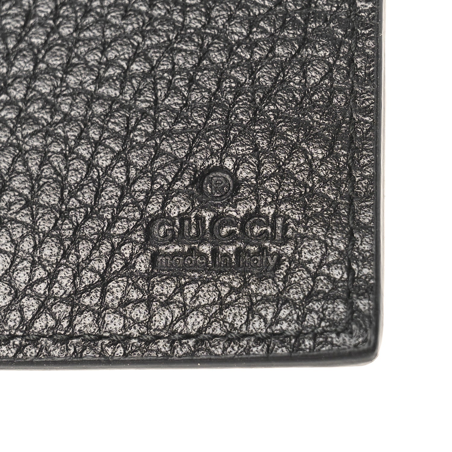 Gucci Piuma Calfskin Jumbo GG Embossed Wallet Black 5 of 7