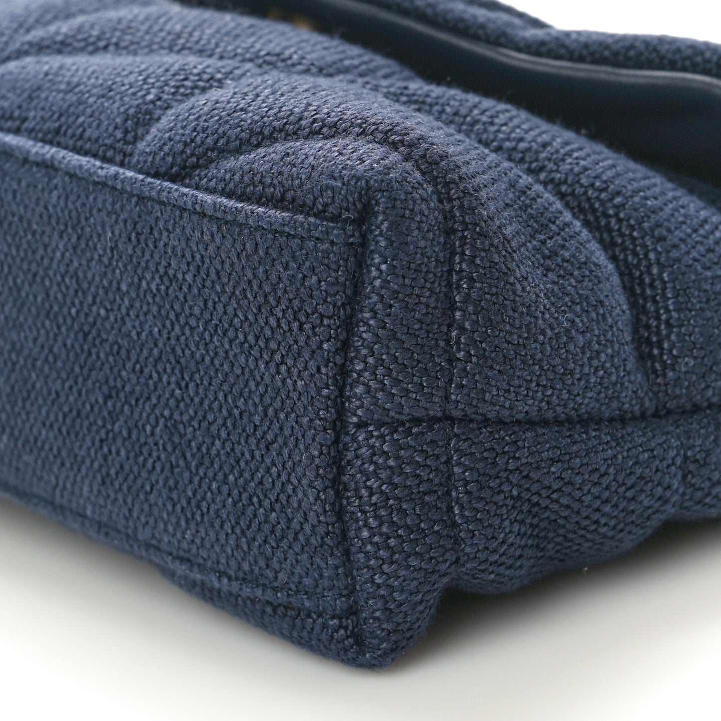 Canvas Quilted Toy Loulou Puffer Monogram Chain Satchel Deep Marine