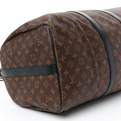Louis Vuitton Monogram Macassar Keepall Bandouliere 55 12 of 13