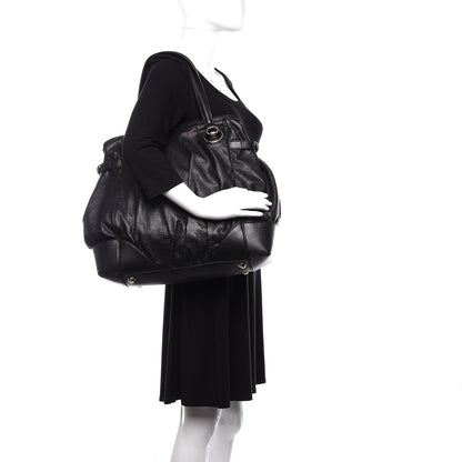Gucci Guccissima Full Moon Tote Black 2 of 12