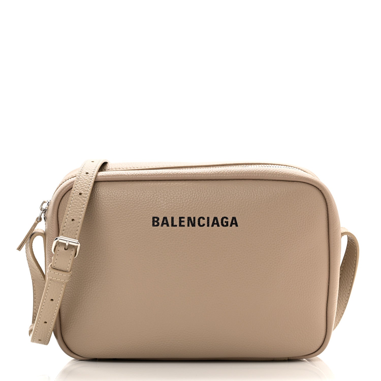 Balenciaga Calfskin Logo M Everyday Camera Bag Beige 1 of 9