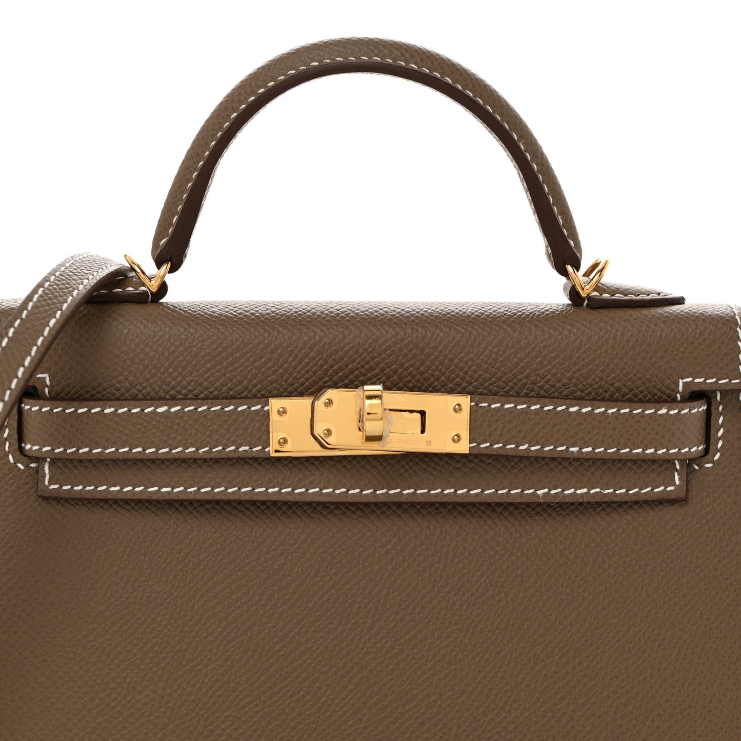 Epsom Mini Kelly Sellier 20 Etoupe