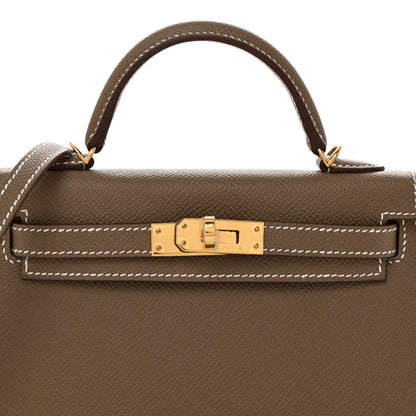 Hermes Epsom Mini Kelly Sellier 20 Etoupe 8 of 14
