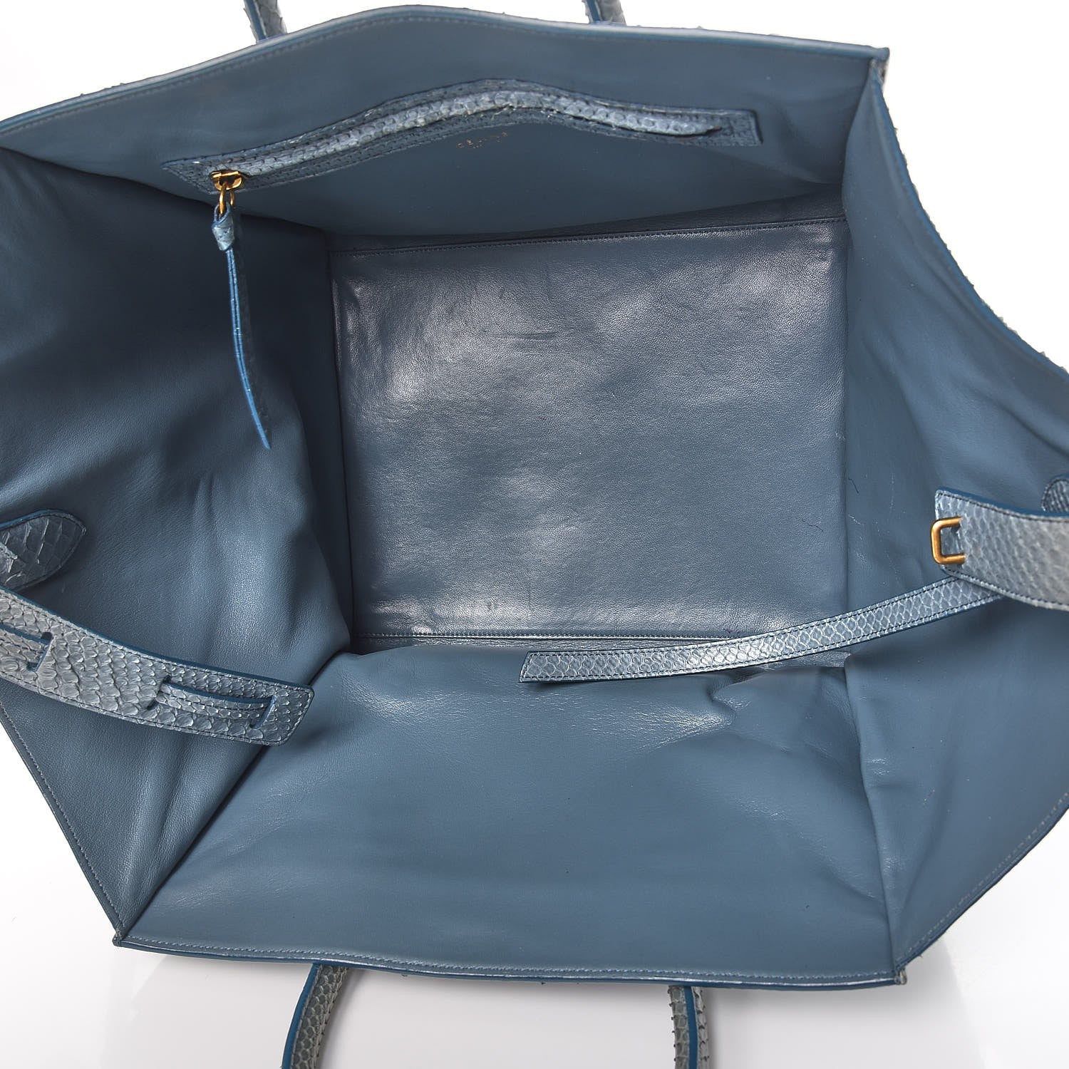 Celine Python Medium Phantom Luggage Blue 5 of 14
