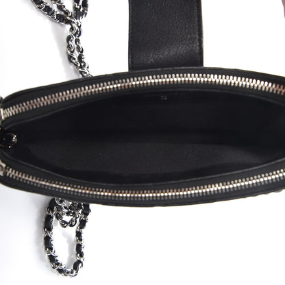 Chanel Caviar Quilted CC Box Clutch With Chain Black 9 of 13